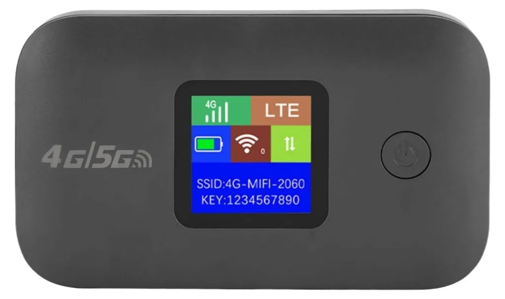 AIORBER Routeur mobile 4G LTE WLAN MIFI avec slot SIM et batterie 3000mAh