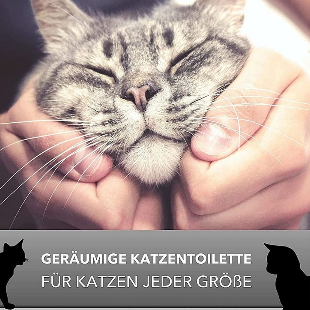 Katzenklo mit Deckel Aktivkohlefilter große XXL Produktbild 4