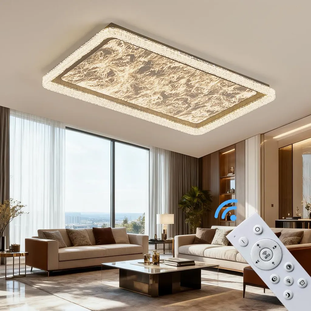 Plafonnier LED variable avec télécommande 3000-7000K noir 251-CFX-BL - 2