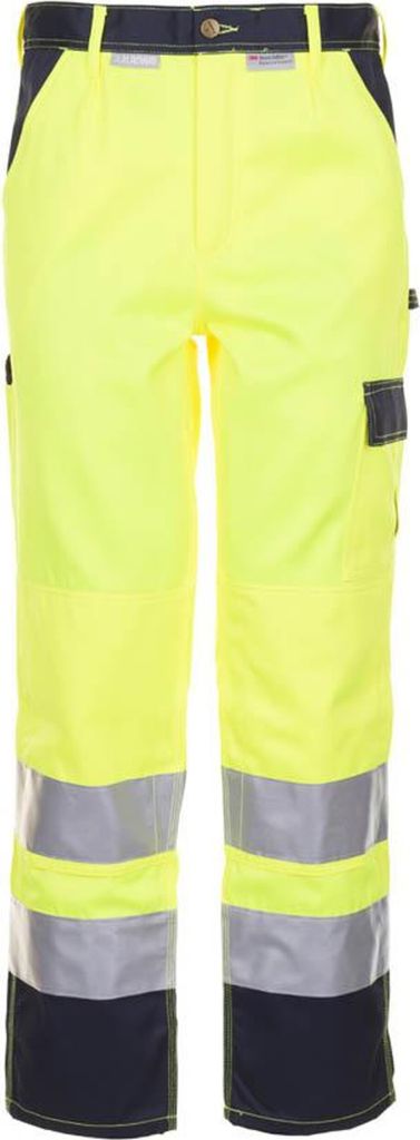 Größe 56 Herren Planam Warnschutz Bundhose 2-farbig gelb marine Modell 2017