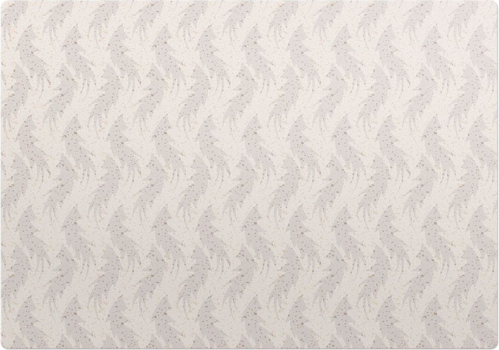 Zarte Blätter – Bodenschutzmatte – Stuhlunterlage 100x100 cm – Rutschfest – Hartbodenmatte