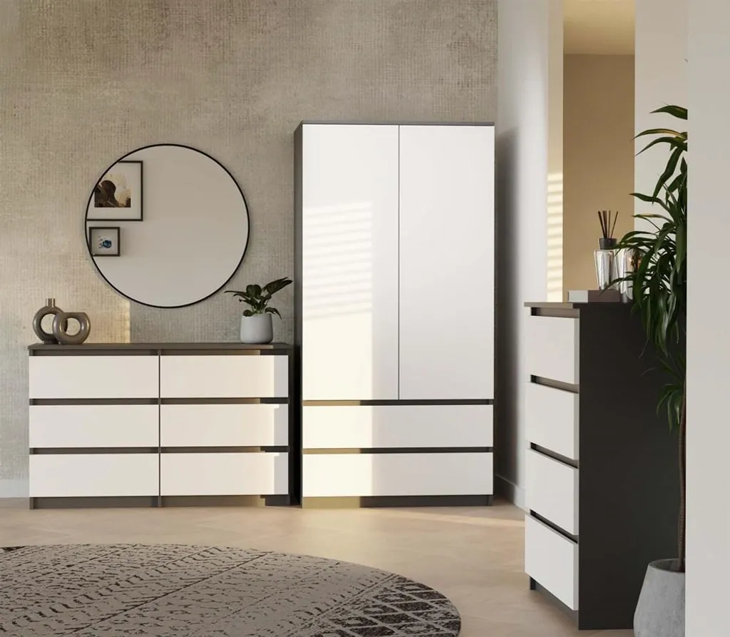 Optimisez votre espace avec la commode large TAAVI gain de place 6 tiroirs - 14