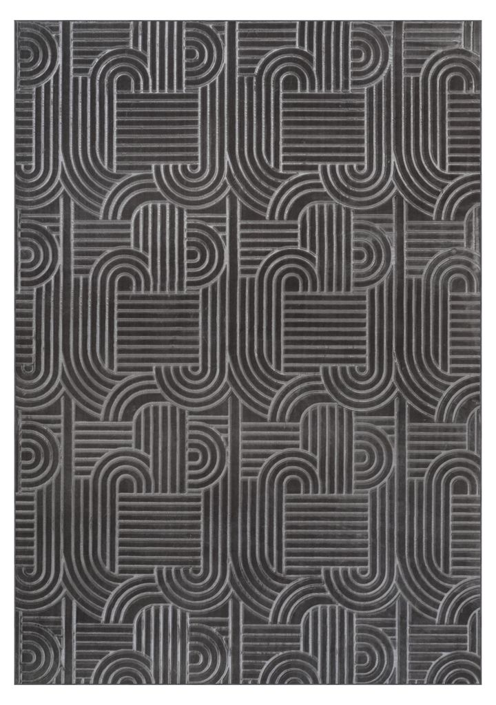 Teppich Calma 125 Anthrazit 200x290 cm – Pflegeleicht & Modern