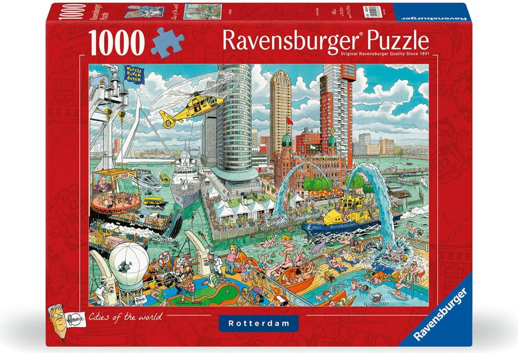 Ravensburger Puzzle 12000103 - Rotterdam - 1000 Teile Puzzle für Erwachsene und Kinder ab 14 Jahren