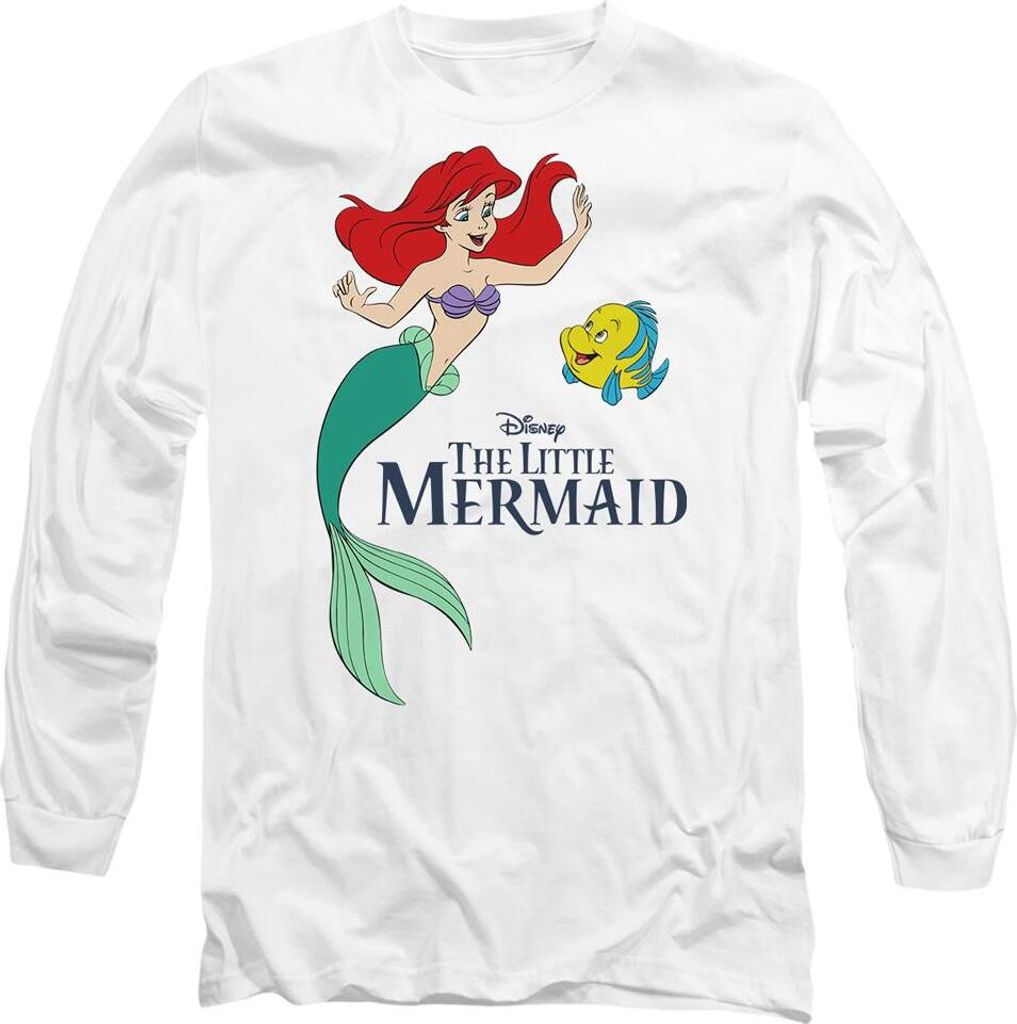 The Little Mermaid - T-Shirt für Herren/Damen Uni TV14546 (S) (Weiß)