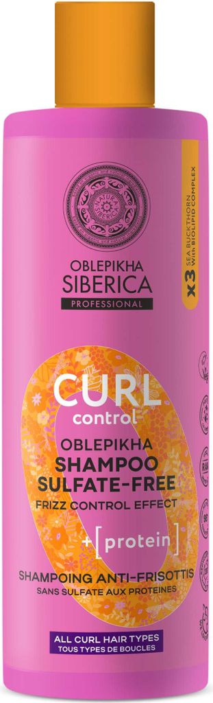Natura Siberica OBLEPIKHA O. Curl Control Shampoo. Sulfate Free, 400 ml