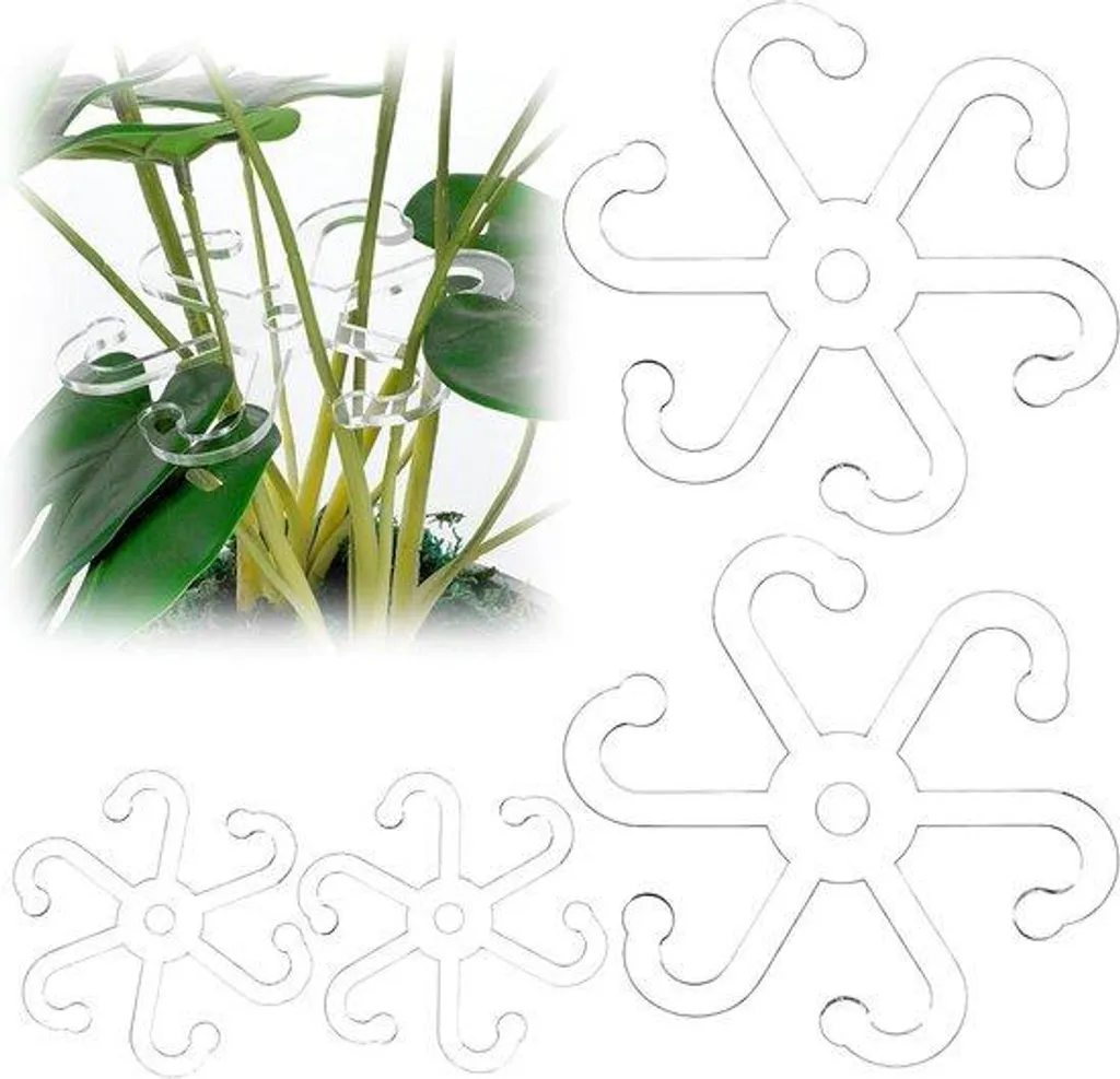 Support pour plantes contre l'affaissement - Lot de 4 tuteurs fleurs