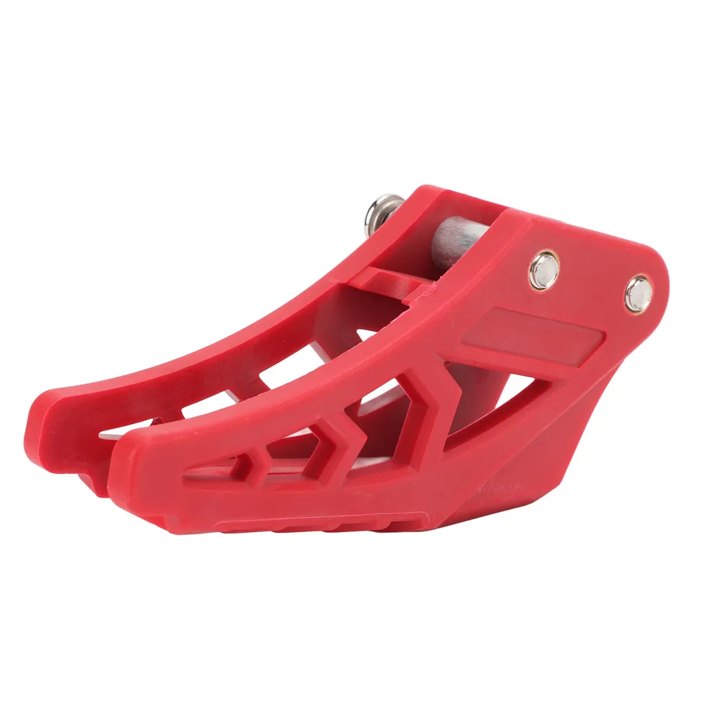 Guide de chaîne moto universel en aluminium CNC renforcé Noir