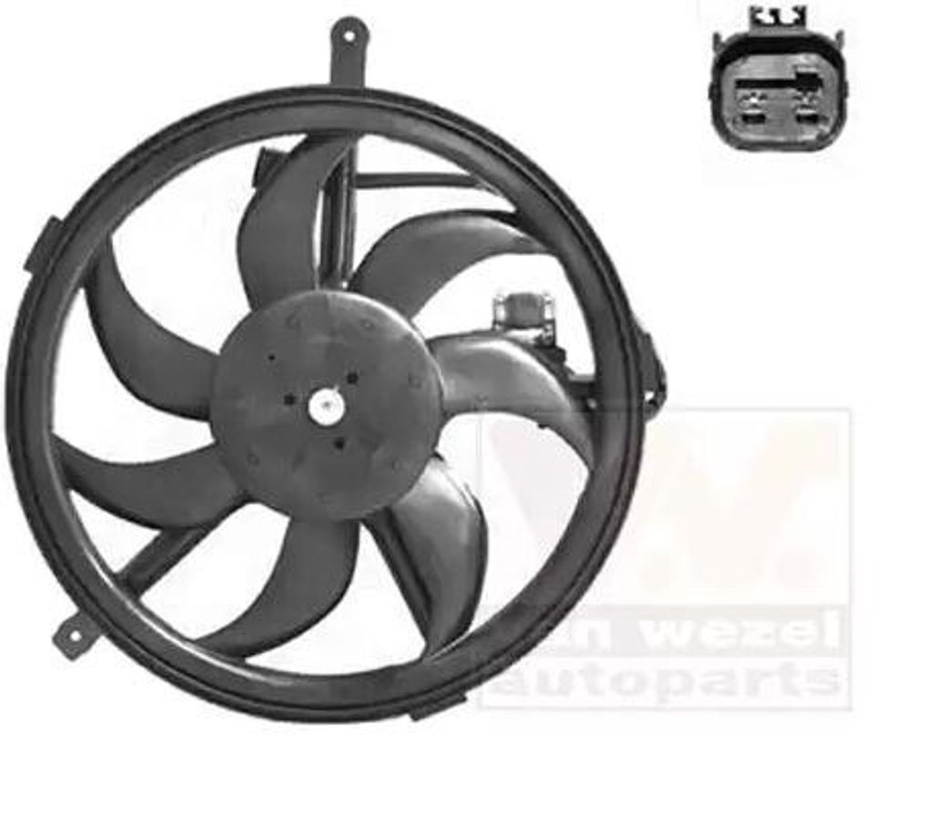 VAN WEZEL 0506747 Lüfter Motorkühlung Kühlerlüfter für MINI Schrägheck (R56) Wasserkühler