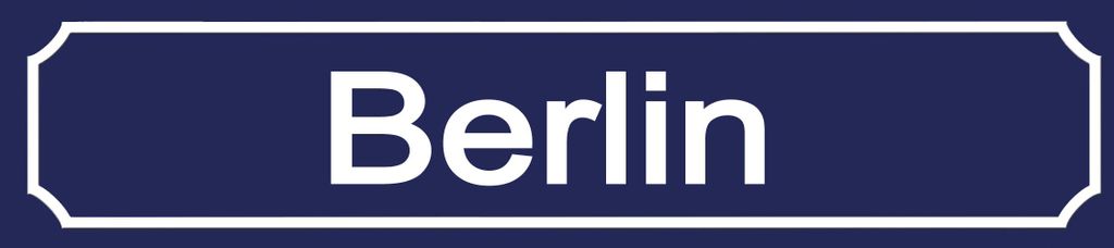 vianmo Blechschild 10x46 cm Berlin Wappen Flagge Abenteuer Reisen Urlaub