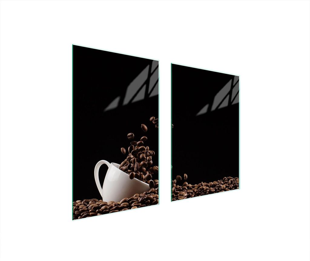 Glasschutzplatte Für Küche 65X52 Kaffee