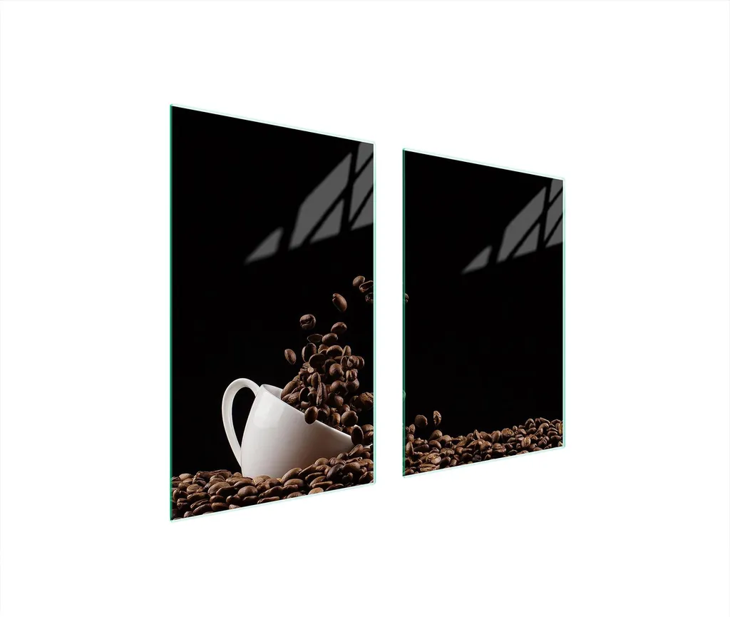 Paraschizzi e Copripiano in Vetro 65x52 Caffè - Urban Kitchen Style - 1