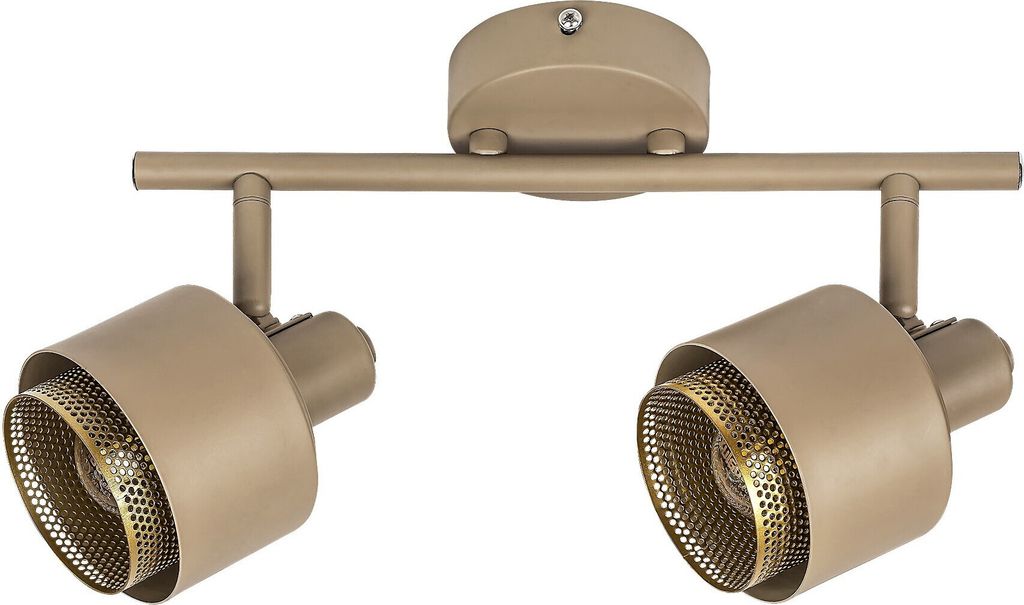 Rabalux 3548 Deckenstrahler 2 Spots Fedora, E14, braun-gold, Modern, 30,5cm