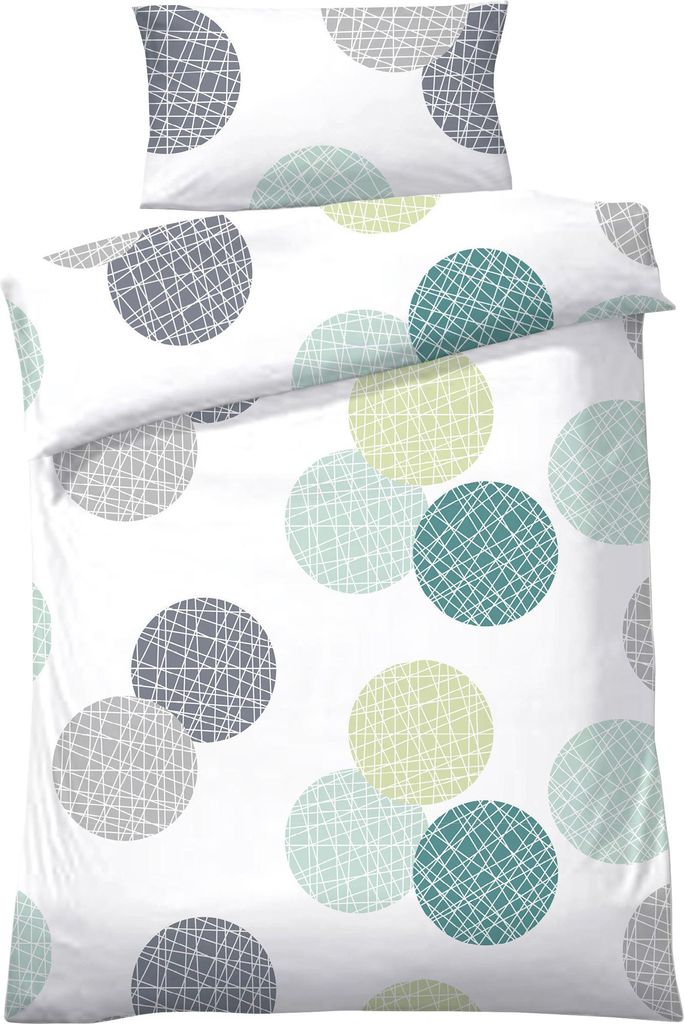 Dyckhoff Bettwäsche mint-grün 1x 135x200 cm + 1x 40x80 cm Produktbild 