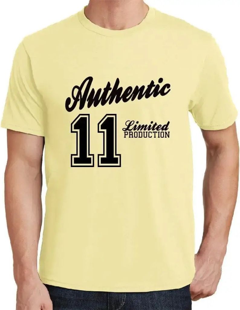 Herren Grafik T-Shirt 11 authentisch – 11 Authentic – Geschenk 11. Geburtstag Jahrestag 11 Jahre Jubiläum 11 Jährige Mann Jahrgang 2013 Kurzarm