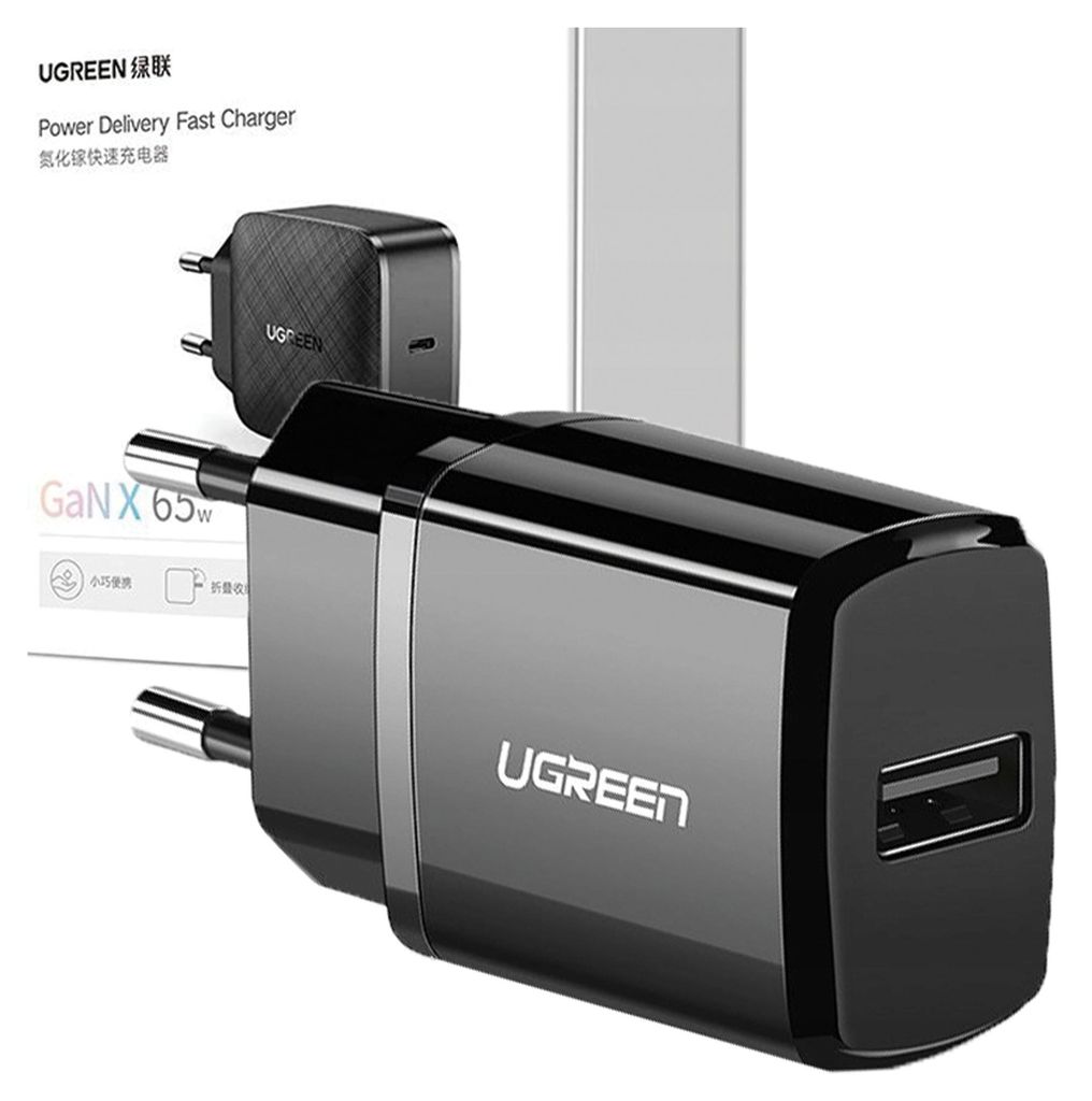 Ugreen 2.1A USB mains charger (black) Immagine del prodotto 