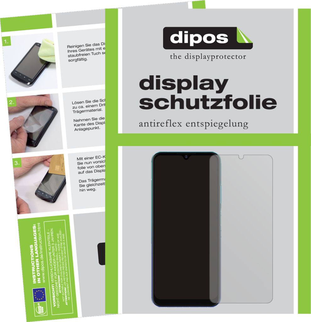 2x Schutzfolie für ZTE Blade V30 Vita matt Displayschutzfolie Folie Display Schutz dipos