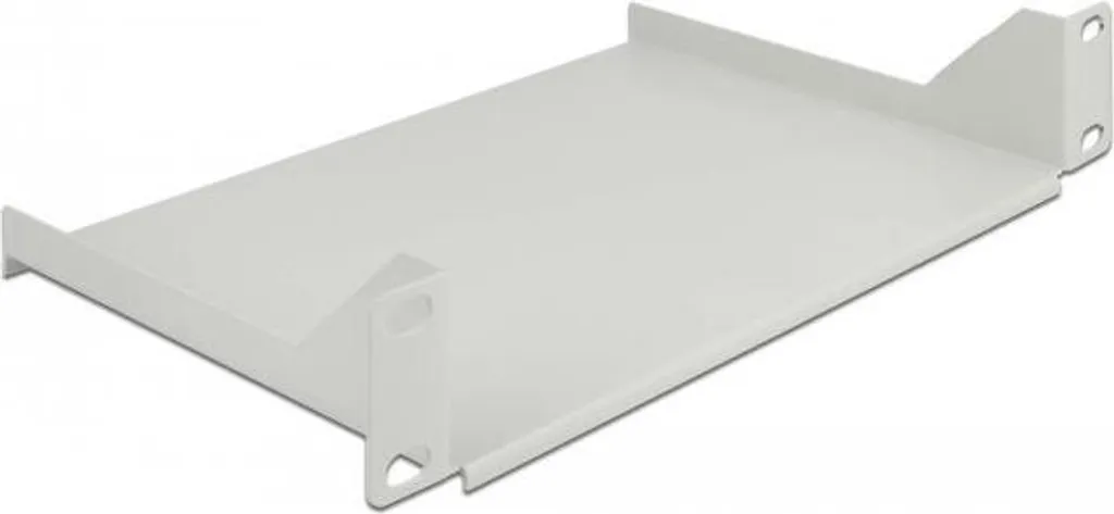 Stop au Désordre : Étagère Rack 10 Pouces 1U Blanche Delock 66854 Fixe