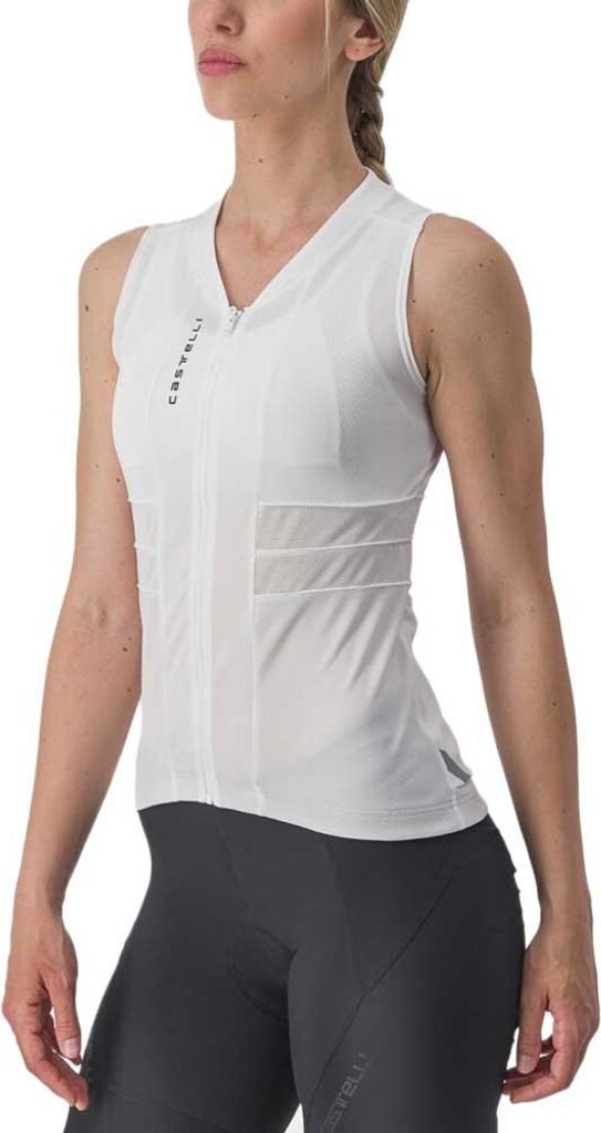 Castelli Anima 4 Ärmelloses Trikot Weiß XS Frau Weiß XS