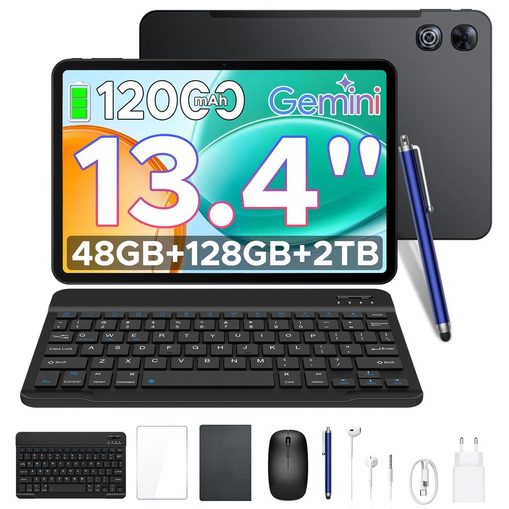 POCKAM P13 Tablet Android 16, 13 Zoll 120 Hz, 48(8+40)GB + Produktbild 