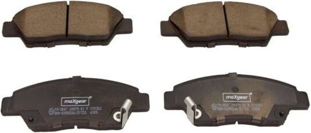 MAXGEAR 19-3007 - OE 101601579 Bremsbeläge, Vorne für CR-Z (ZF), Insight (ZE), Jazz III, Jazz IV (GK), Jazz V (GR)