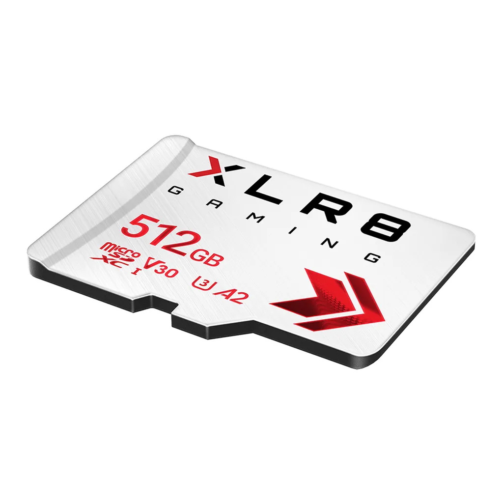 MicroSDXC PNY XLR8 Gaming 512GB V30 U3 - Vitesses Ultra Rapides pour 4K