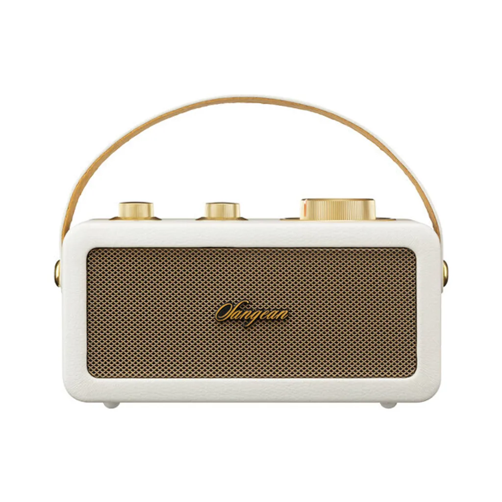 Radio de Salon Sangean RA-101 - Idéale pour Cuisine et Bureau, Style Or