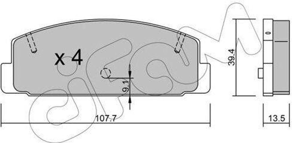 CIFAM Bremsbeläge Satz Hinten Bremsklötze für MAZDA 6 Station Wagon (GY) 822-302-1