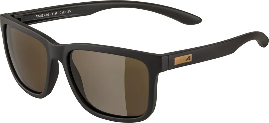 Lunettes de soleil Alpina Burst Brown Matt pour randonnée et vélo