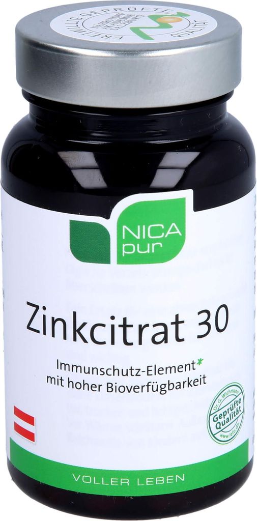 NICApur Zinkcitrat 30 Immunschutz-Element Kapseln, 60 St. Produktbild 