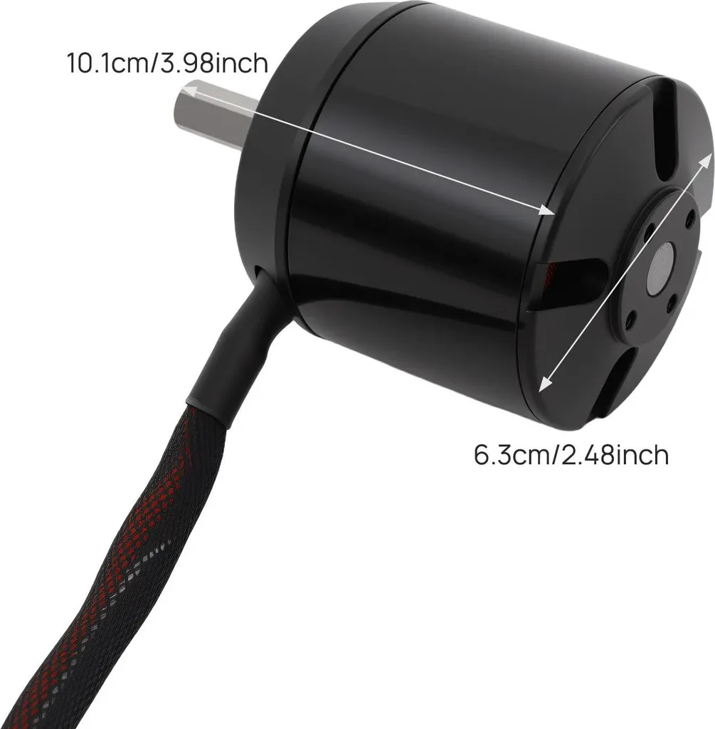 Moteur sans balais haute performance en alliage d'aluminium noir