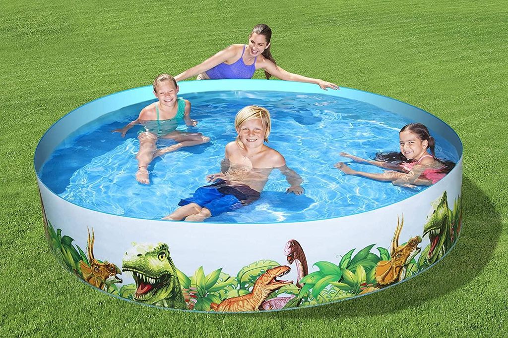 Piscine Gonflable pour Bébé, Piscine Gonflable Bébé Rétro Piscine Gonflable Famille Style Mignon Piscine d'Eau Épaissie