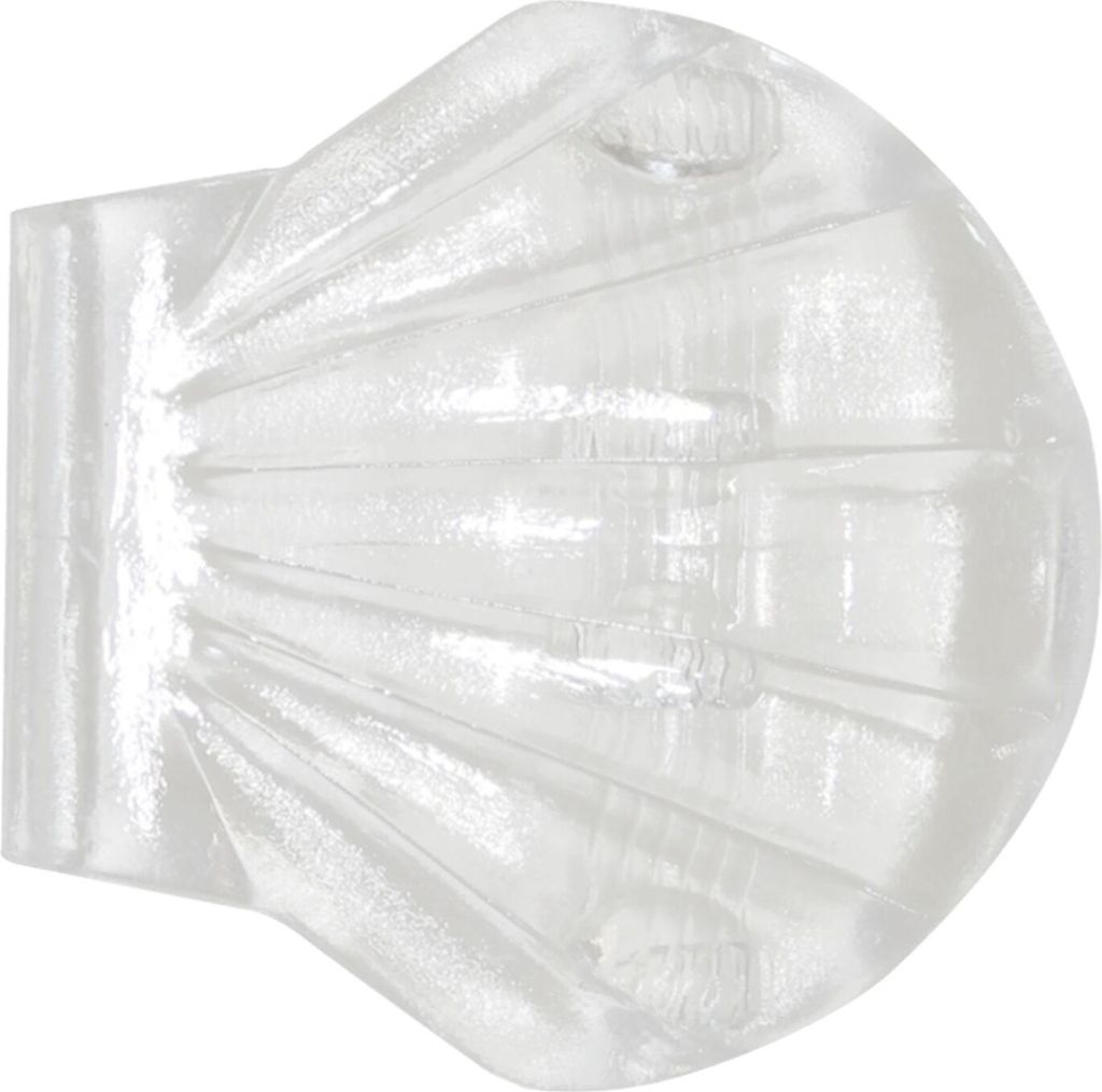 Spirella Duschvorhangklammer - 2 Stück - Transparent Wandfixierung für Duschvorhang zum Kleben Muschel Shell Clip