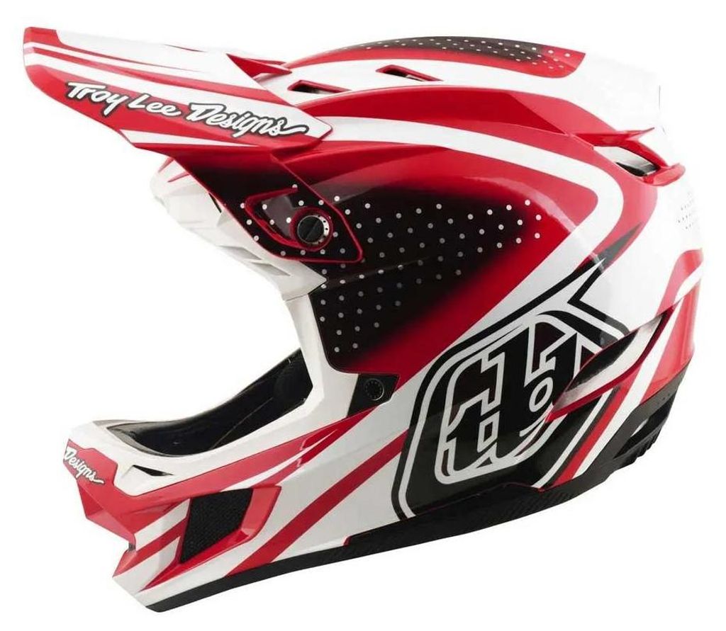Troy Lee Designs D4 Polyacrylite Downhillhelm Rot M Rot M