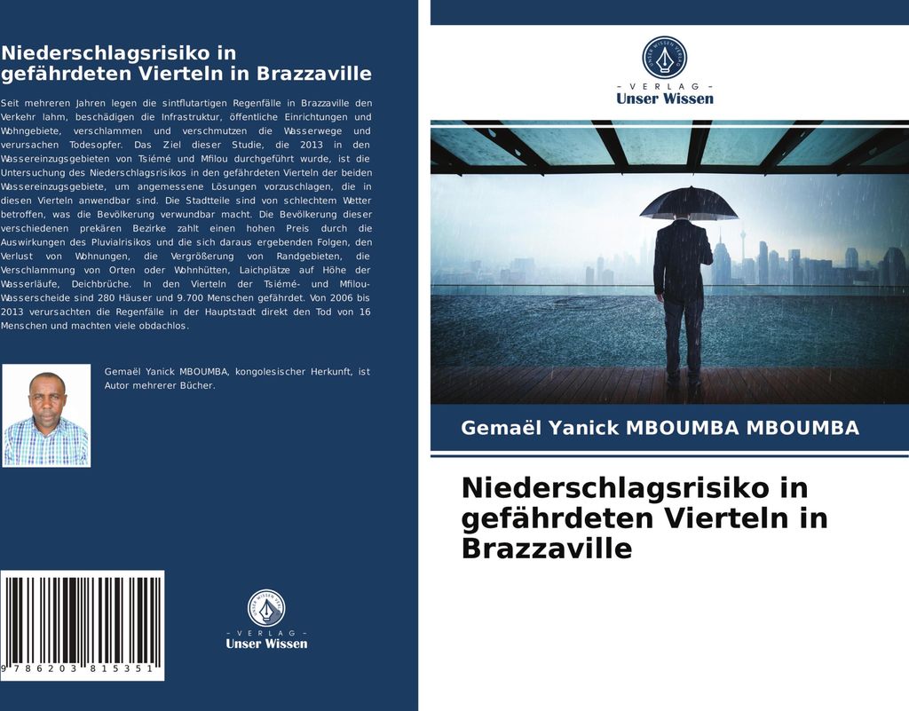 Niederschlagsrisiko in gefährdeten Vierteln in Brazzaville