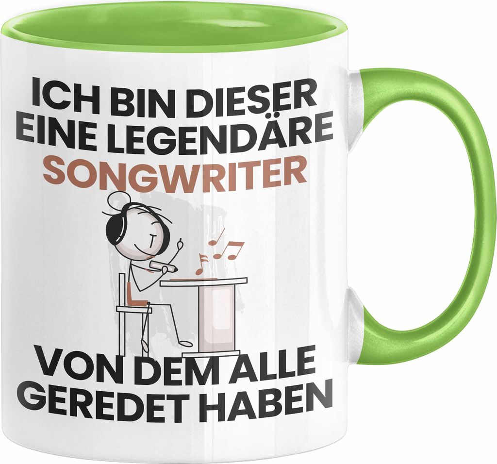 Songwriter Geschenk Tasse Lustige Geschenkidee Geburtstag für Songwriter Ich Bin Dieser Legendäre Songwriter Von Dem Alle Geredet Haben Kaffee-Be...