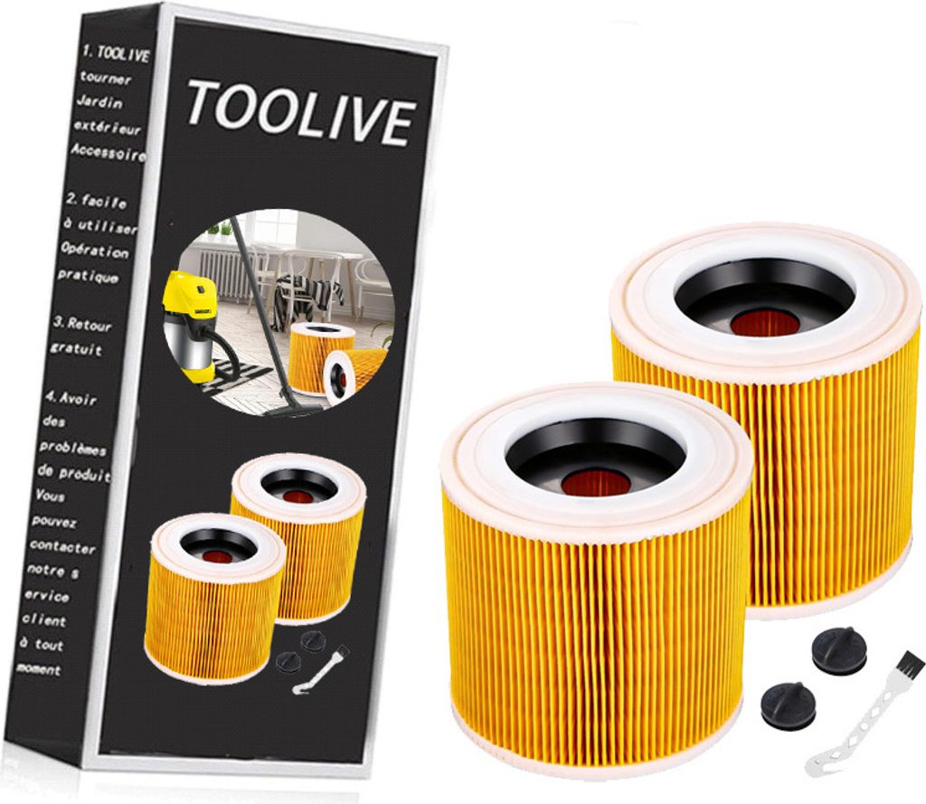 Set mit 2 Filtern für Kärcher Staubsauger WD3 Premium, WD2, Produktbild 