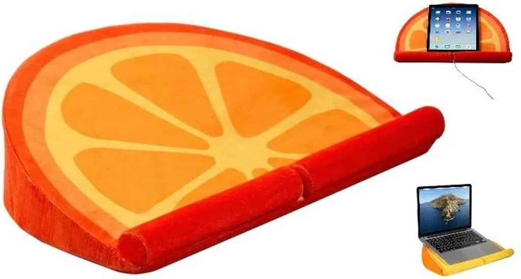 Support Ordinateur Portable Lapwedge Orange - Socle Rehausseur Design