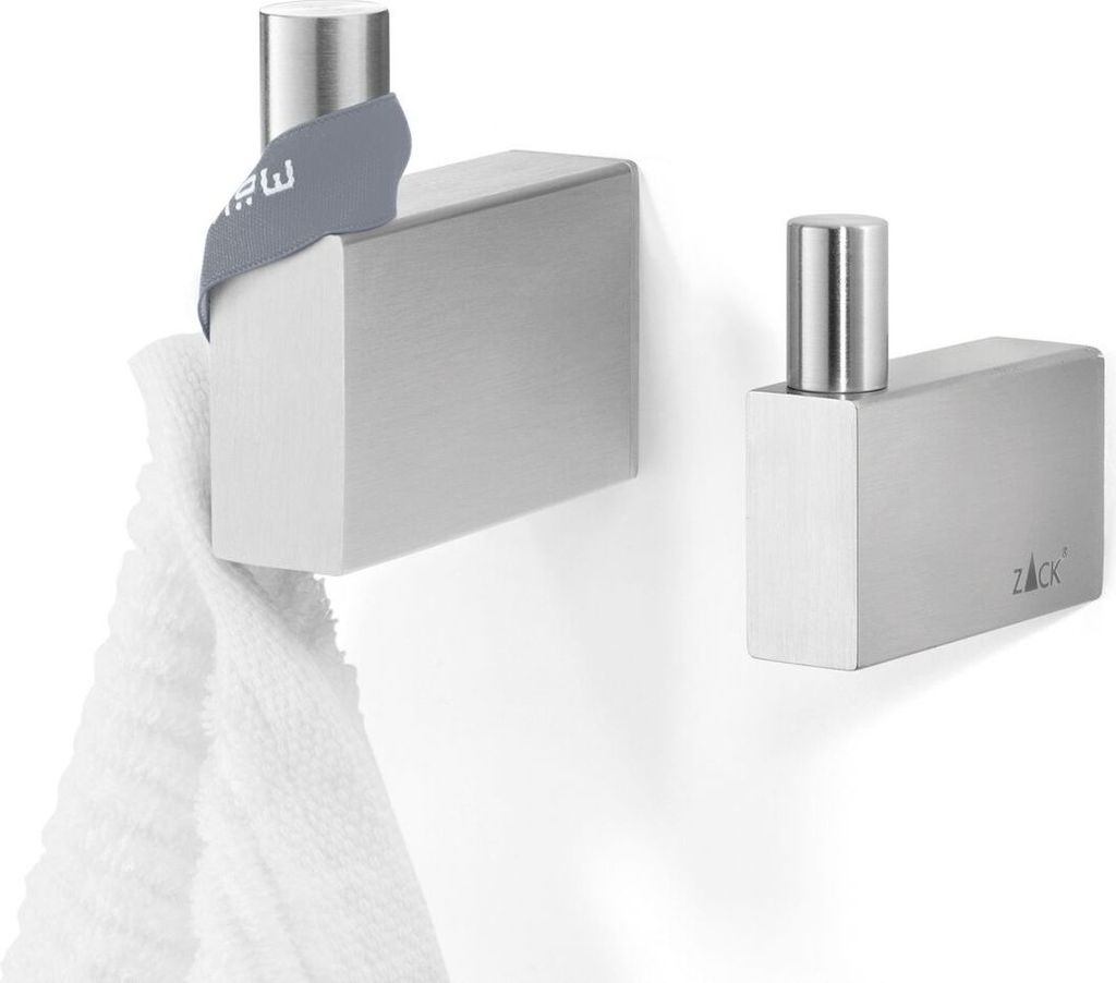 Zack Handtuchhaken Linea gebürstet Wandmontage 5 cm