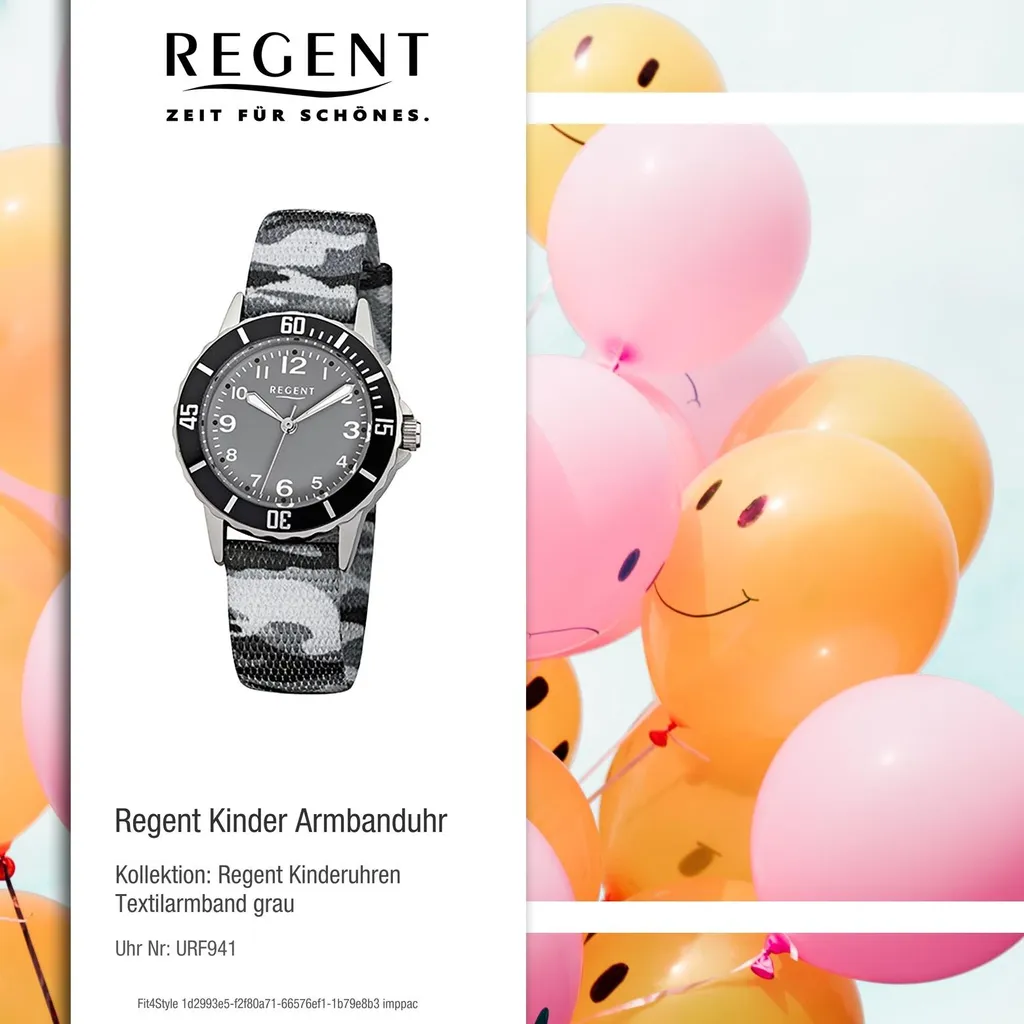Montre textile Regent F-941 légère et résistante pour l'école - 4