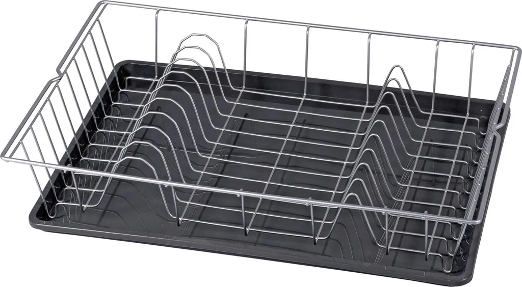 Égouttoir à Vaisselle Anti-Calcaire 48x30cm avec Bac Récupérateur Eau