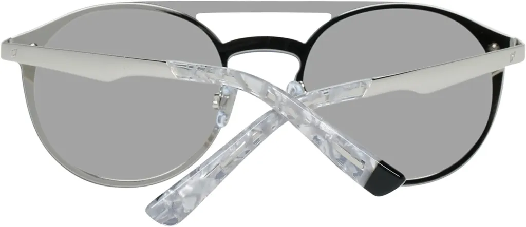Lunettes de soleil Web WE0182 18C en Métal Argenté : Look Rétro - 3