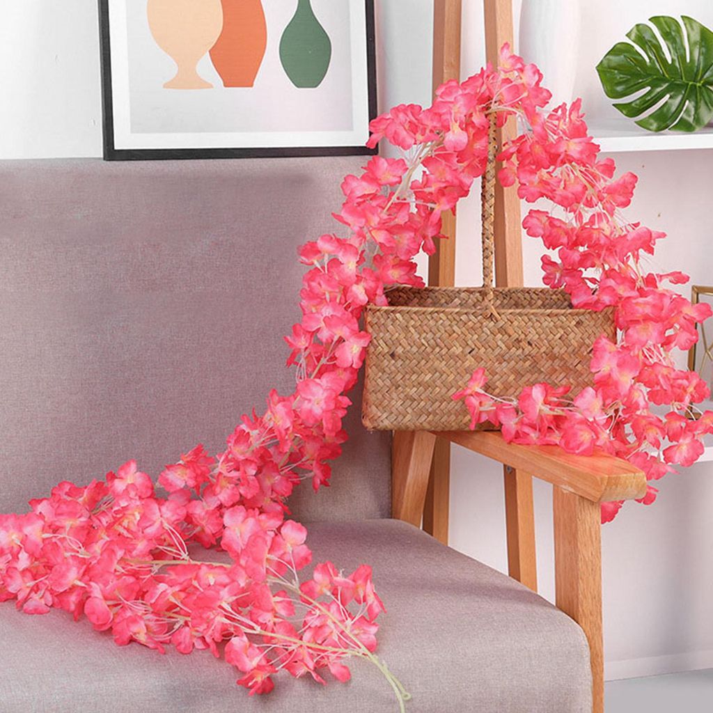 1,8 m 256 Simulierte kš¹nstliche Sakura Blumengirland Produktbild 