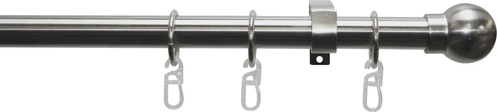 Gardinia Set Kugel 1-Lauf Ø 19 mm edelstahl-optik 120 cm