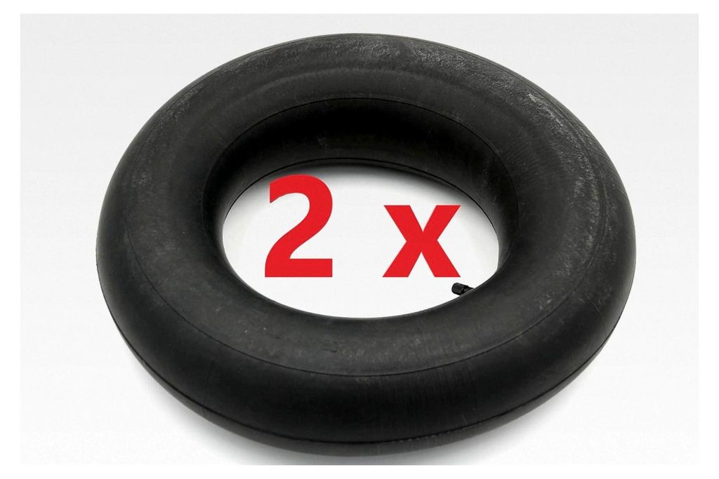 2X Shop Schlauch 4.00-8 Schubkarrenschlauch 2er Set 4.80 Ersatzschlauch für Schubkarre 400x100mm Innenschlauch 2 Stück Luftreifen gerades Auto Ve...
