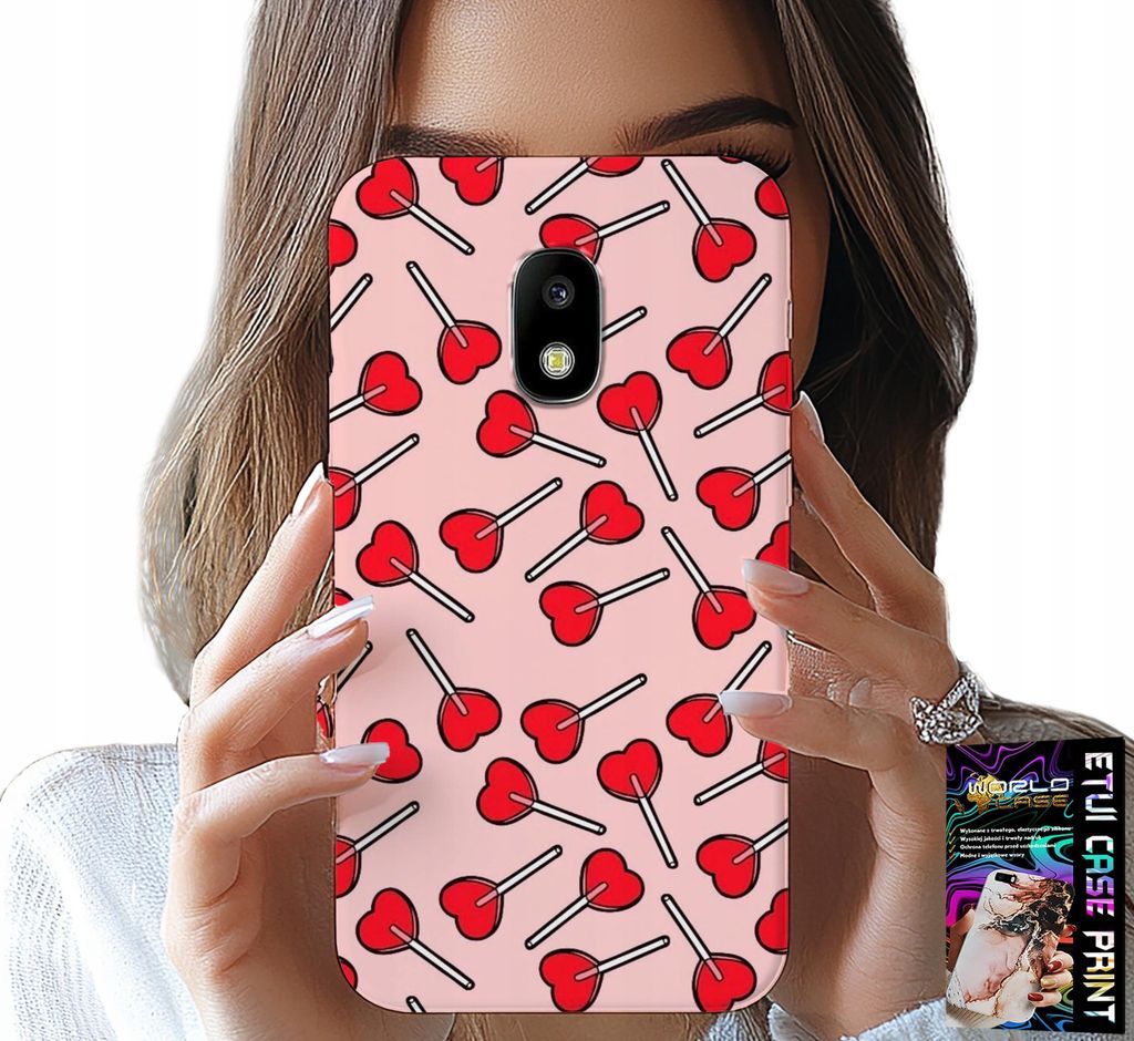 Fall Für Samsung Galaxy J5 2017 - Feminine, Modische Lollipop Designs In Herzen Fall