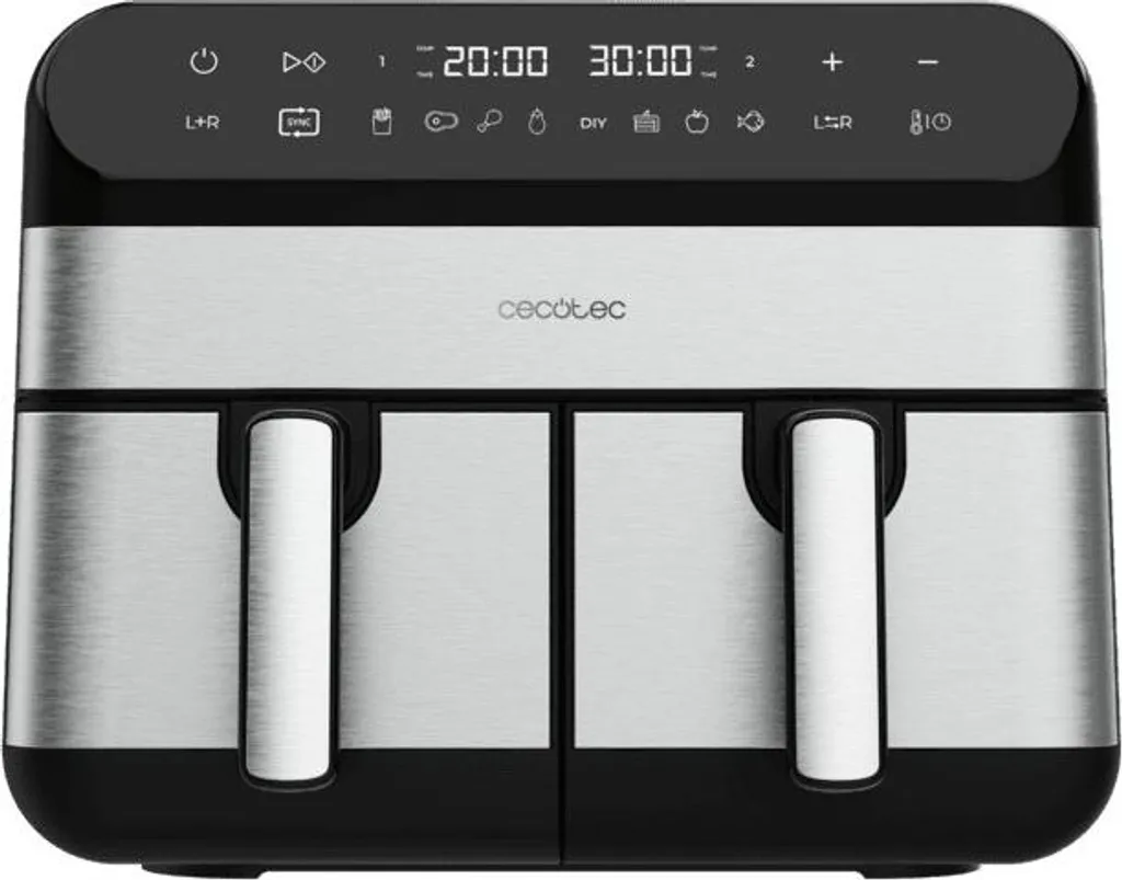 Cecotec Advance 9000 Double 9L: Friggitrice ad Aria 2800W per Famiglie