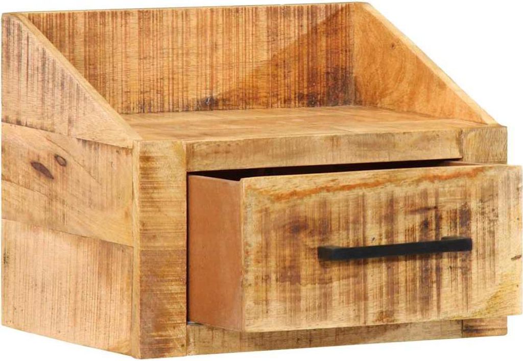 vidaXL Nachttisch Braun 40 x 30 x 30 cm Massivholz Mango