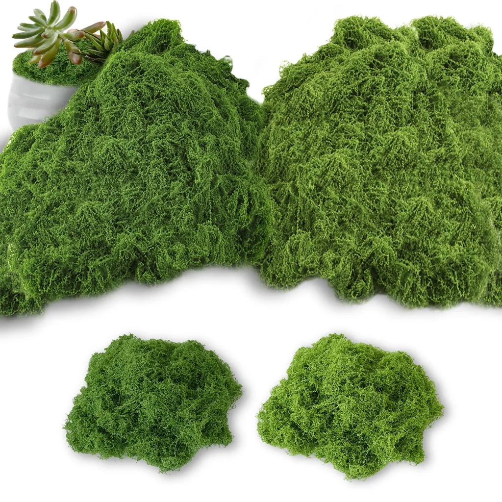 Mousse synthétique pour décoration et murs végétaux - Pack bicolore 200g