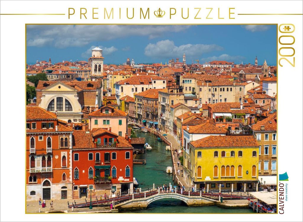 CALVENDO Puzzle Venedig 2000 Teile Puzzle quer | 2000 Teile Lege-Größe 90x67cm Foto-Puzzle für glückliche Stunden